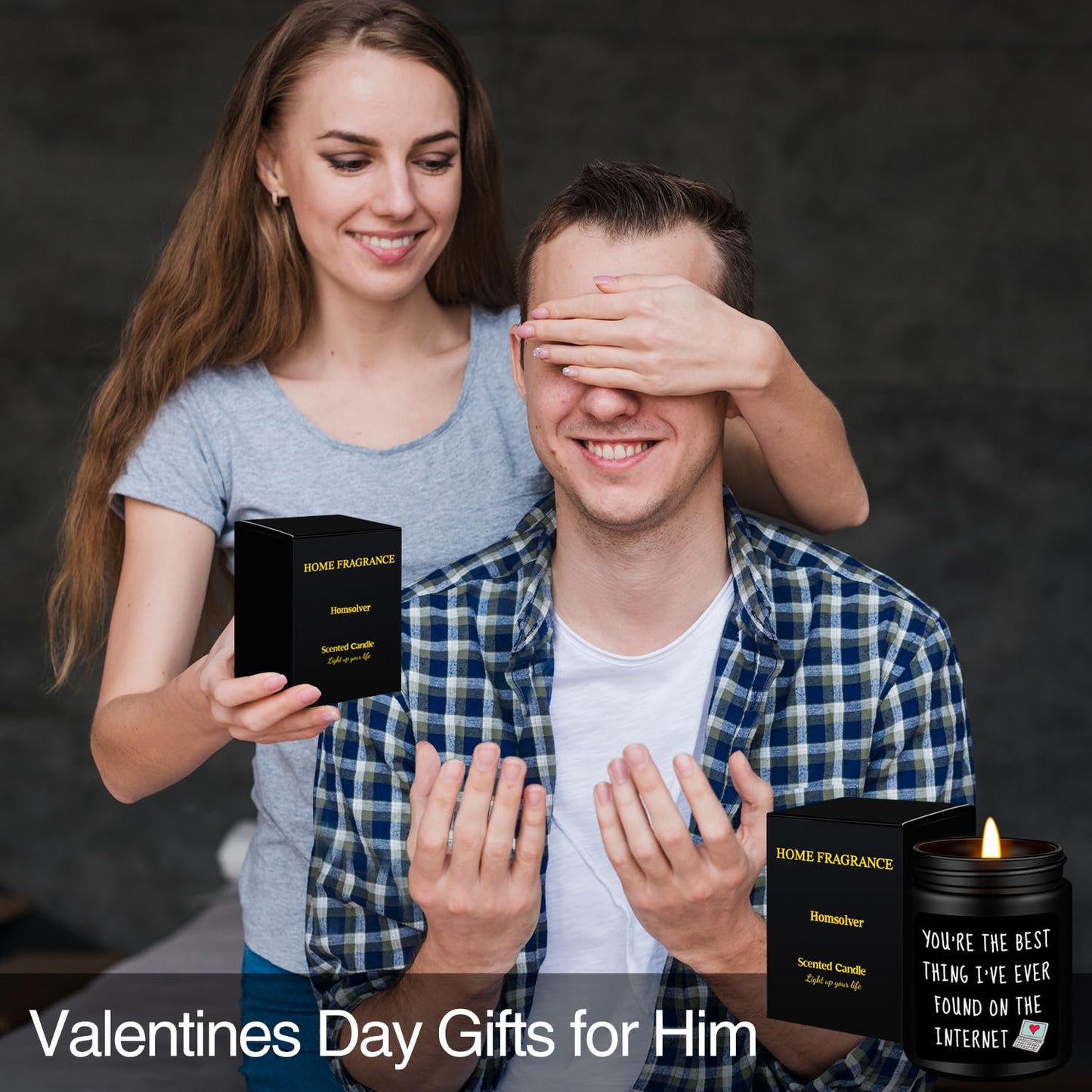 Valentines Day Gifts for Him, Birthday Gifts for Men, Funny Romantic Anniversary Valentines Day Gifts for Boyfriend, Husband, Best Friends, Male, Dad, Candles Gifts for Him